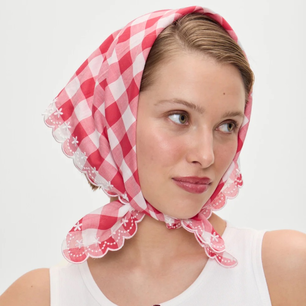 Frankie’s bikinis x Bella hadid headscarf